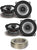 Alpine S2-S50 Car Audio 5 1/4" 220 Watt Speakers 2 Pair + 20' Wire Package