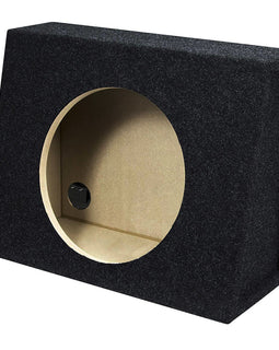 Absolute Single 12" Subwoofer Angled Truck or Hatchback Box Enclosure