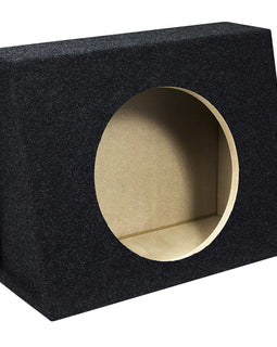 Single 12" Subwoofer Angled Truck or Hatchback Box Enclosure