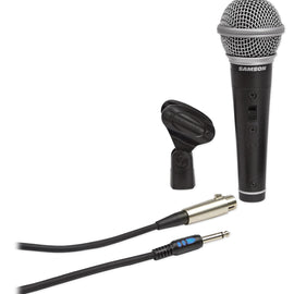 Samson SCR21S Dynamic Cardiod Handheld Microphone+Mic Clip+Cable+3.5mm adapter