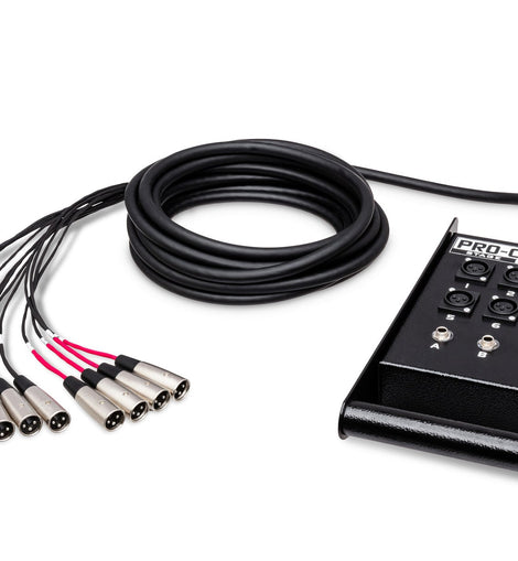 Hosa SH-8X4-50 Pro-Conex 8x4 Stage Box Snake 50 foot