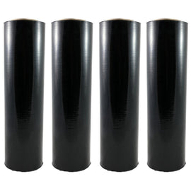 American shrink wrap clear black 18", 1500sq', 80 Gauge 4 Rolls Pallet Wrap Stretch Film Hand Shrink Wrap 1500 Square Feet