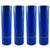 Absolute USA 4 BLUE 18"x 1500 SQ FT Roll 80 Gauge Thick Stretch Packing Wrap Pallet Shrink Film