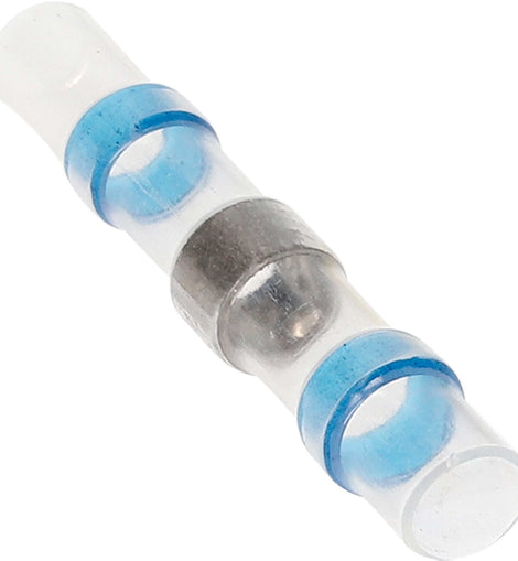 Install Bay SHSBBC-50 Heat Shrink Blue Butt Connector w/Solder 16/14 GA - 50pk