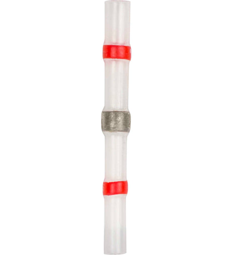 Install Bay SHSRBC Heat Shrink Red Butt Connector w/Solder 22/18 GA - 10pk