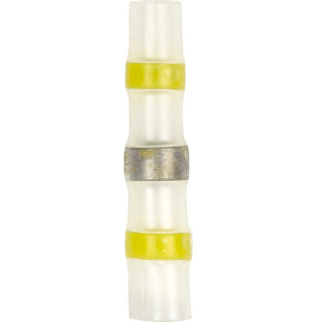 Install Bay SHSYBC-50 Heat Shrink Yellow Butt Connector w/Solder 12/10 GA - 50pk
