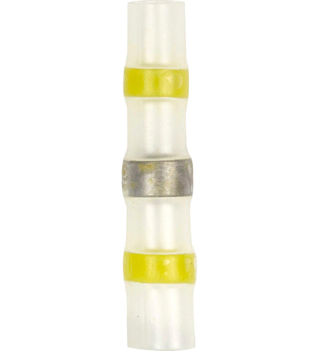 Install Bay SHSYBC Heat Shrink Yellow Butt Connector w/Solder 12/10 GA - 10pk