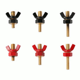 Shuriken SK-WN35-100 Positive/Negative Wingnut Power Terminal (3 Pair)