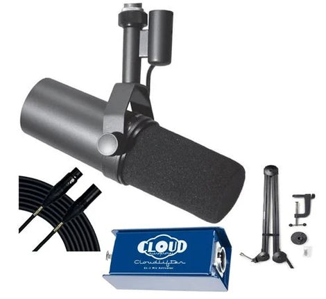 Shure SM7B Dynamic Mic With Cloudlifter CL-1 And Samson MBA38 Bundle