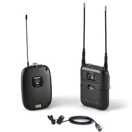 Shure SLX-D Portable Digital Wireless System with WL185 Lavalier J52