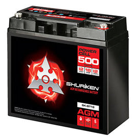 Shuriken SK-BT18 12V High Performance AGM Power Cell Battery for Systems Up To 500 Watts