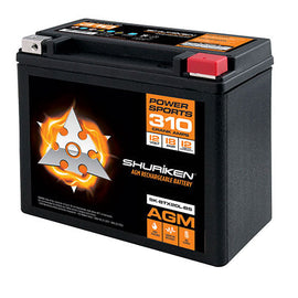 Shuriken SK-BTX20L-BS 310 CRANK AMPS / 18AMP HOURS AGM Power Sports 12V Battery