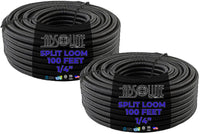 Absolute SLT14 200 feet 1/4" split loom wire tubing hose cover auto home marine