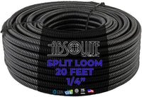 Absolute SLT14 20 feet 1/4" split loom wire tubing hose cover auto home marine