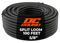 DC Sound 5/8" 15mm 100 Feet Split Wire Loom Cable Sleeves Conduit Protective Tubing