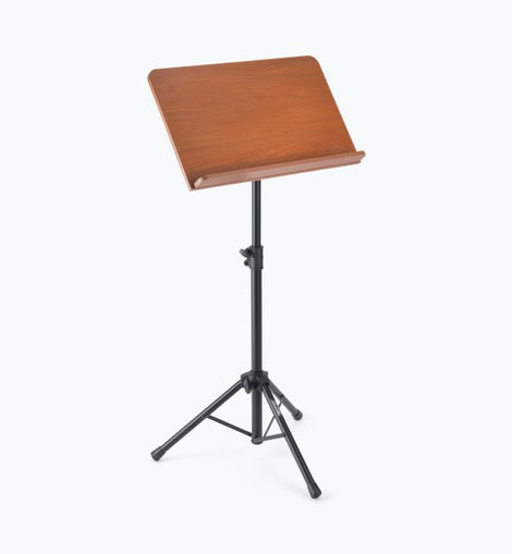 On-Stage SM7312W Music Stand w/ Wide Rosewood Bookplate