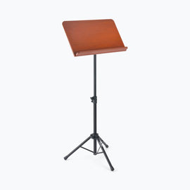 On-Stage SM7312W Music Stand w/ Wide Rosewood Bookplate