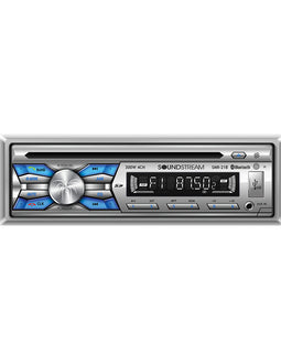 Soundstream SMR-21B Marine Grade Water-Resistant Single DIN CD Player w/ USB Playback & Bluetooth