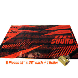 DC Sound SP-BK2 2 Sheets 18" x 32" Sound Deadening Noise Insulation Vibration Dampening Material Bulk Kit +Roller