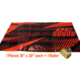 DC Sound SP-BK1 1 Sheet 18" x 32" Sound Deadening Noise Insulation Vibration Dampening Material Bulk Kit +Roller