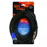 On-Stage SP14-50SQ Speakon Cable with Neutrik Connectors (50', NL2-QTR)