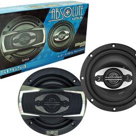 Absolute USA SP654 SP Series 6.5" 4 Way full-range loudspeakers<br/> 6.5" 4 Way full-range loudspeakers Car Speakers 500 Watts Max Power