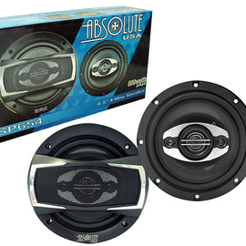 Absolute USA SP654 SP Series 6.5" 4 Way full-range loudspeakers<br/> 6.5" 4 Way full-range loudspeakers Car Speakers 500 Watts Max Power