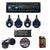 Alpine SPV-65RGB-CAN+KTA-30FW+UTE-73BT 6.5” Cage-Mounted Universal Weather-Resistant Coaxial RGB LED Speaker Pods with Amp & Source
