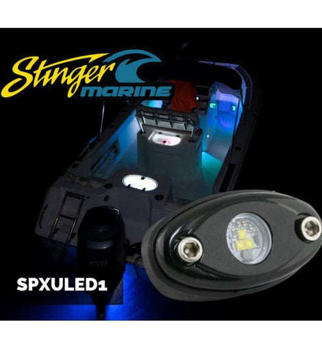 Stinger SPXULED1 9W Universal White LED Underbody Rock Lights (Pair)