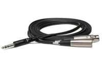 Hosa SRC-204 Insert Cable 1/4" TRS Male to XLR Male/Female 12 foot