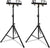 2 MR DJ Universal Black Pro Lighting 7' Tripod Light Stand & Square Truss T-Bar Adapter
