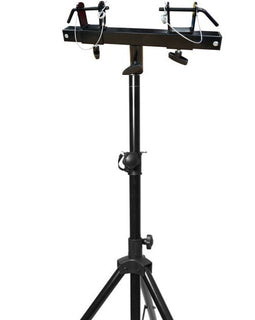 MR DJ Universal Black Pro Lighting 7' Tripod Light Stand & Square Truss T-Bar Adapter