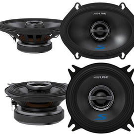 Alpine S-Series S-S57 5"x7" 2-Way Coaxial Speaker and S-S40 4" Coaxial Speaker