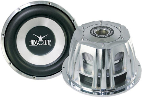 Absolute Strike Series ST-1500 2000W 10-Inch Dual 4-Ohm Car Subwoofer