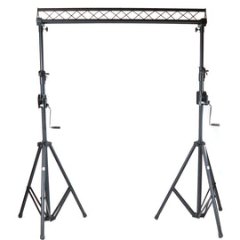 MR DJ ST150-2-6-1 DJ Lighting Truss Stand Dual Crank-Up Stand & 5FT X 6" Triangle Truss