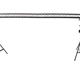 MR DJ ST150-2-6-3 DJ Lighting Truss Stand Dual Crank-Up Stand & 15FT X 6" Triangle Truss