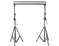 MR DJ ST150-2-6-1 DJ Lighting Truss Stand Dual Crank-Up Stand & 5FT X 6" Triangle Truss
