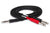 Hosa STP-202 Insert Cable 1/4" TRS Male to Dual 1/4" TS Male 6 foot