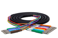 Hosa STP-804 4-channel 1/4" TRS to 1/4" TS Insert Snake 13.2 foot