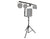 MR DJ STSPLI-SS350 Adjustable T-Bar Stage Lighting Extension with Speaker Stand