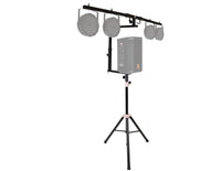 MR DJ STSPLI-SS350W Adjustable T-Bar Stage Lighting Extension with Speaker Stand