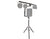 MR DJ STSPLI-SS350W Adjustable T-Bar Stage Lighting Extension with Speaker Stand