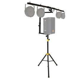 MR DJ STSPLI-SS350Y Adjustable T-Bar Stage Lighting Extension with Speaker Stand