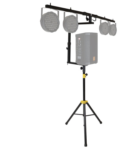 MR DJ STSPLI-SS550 Adjustable T-Bar Stage Lighting Extension with Speaker Stand