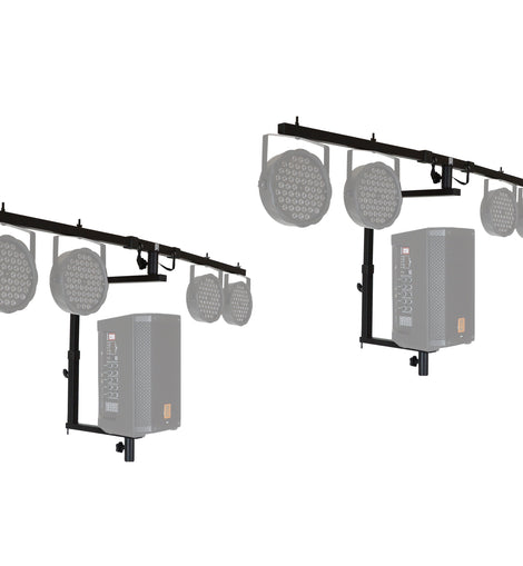 2 MR DJ STSPLI Adjustable T-Bar Stage Lighting Extension for Speaker Stands