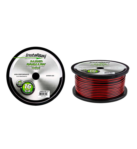 Install Bay SWRB16-500 Speaker Wire 16 Gauge All Copper Red-Black Paired Coil - 500 ft