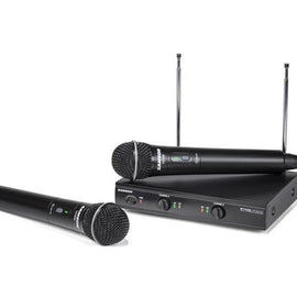 Samson SWS200HH-A Stage 200 Dual Vocal Wireless System (2) Q6 Dynamic Mics