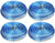 4 DC Sound DSWT18B100 18 Gauge Premium Speaker Wire 100ft Clear Blue/White