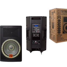 MR DJ SYNERGY15 15" 2-Way PA Powered Active Speaker System 4500W Audio Bluetooth USB KTV Speaker