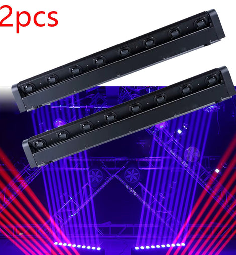 2 MR DJ ELMH800 8 Eye 8x12W RGBW LED Beam Moving Head Spotlight Lighting Pro Equipment Church Wedding DJ Party KTV Show